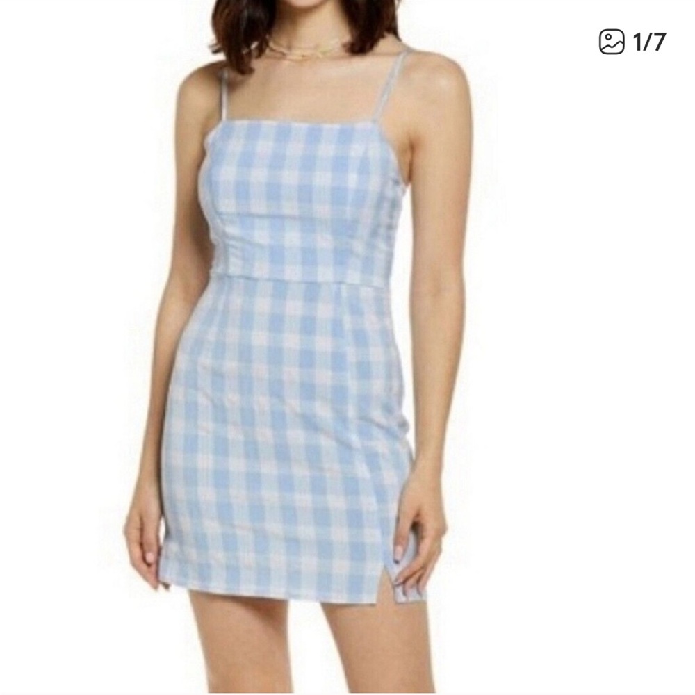 Bp gingham mini dress‎ size Medium